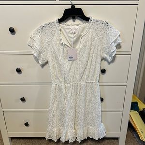 NWT Lauren Conrad white dress!!! Size S!